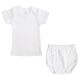 White Interlock T- Shirt & Panty Set