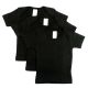 Black Short Sleeve Lap Shirt (Pack of 3)