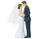 Bride & Groom Cake Topper | Wedding and Engagement Party, 4.5