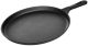 Cast Iron Round Griddle 10.5” Pan - Pre-Seasoned Skillet with Handle Grip