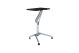 Workpad Height Adjustable Laptop Cart Mobile Desk with Blue Top