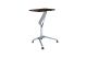 Workpad Height Adjustable Laptop Cart Mobile Desk, with Espresso Top