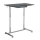Height Adjustable Sit Stand Desk with Espresso Top
