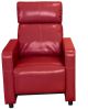 Arcadia Push Back Recliner Chair in Red Faux Leather