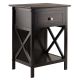 Xylia Accent Table in Coffee Finish 