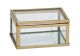Glass Box W/Gold Trim, 1.5