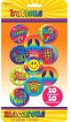 60's Party Buttons, 10 Count