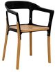 Jasper Steel & Wood Modern Dining Side Chair