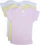 Girls Pastel Variety Short Sleeve Lap T-shirts - 3 Pack