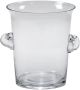 Clear Glass Ice Bucket 8.5