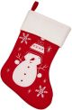 Christmas Stocking Snowman/Snowflakes