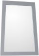 Ladder-shape framed mirror-manufactured wood-light gray
