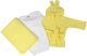 Neutral Newborn Baby 3 Pc Layette Set (Gown, Robe, Fleece Blanket)