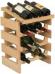 12 Bottle Dakota Wine Rack with Display Top, UN_Unfinished