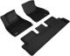 3D MAXpider Custom Fit KAGU Floor Mat (BLACK) for 2018-2019 TESLA MODEL 3 - 1ST ROW 2ND ROW