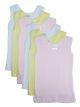 Bambini Baby Boys Girls Unisex 6-Pack Sleeveless T-Shirts Tanks, Pink, Small 14-18 Lbs
