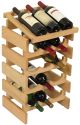 15 Bottle Dakota Wine Rack with Display Top, UN_Unfinished