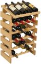 24 Bottle Dakota Wine Rack with Display Top, UN_Unfinished