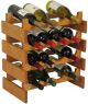 16 Bottle Dakota Wine Rack, Medium Oak