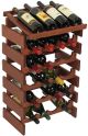 24 Bottle Dakota Wine Rack with Display Top, Mahogany