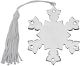 Snowflake Ornament W/White Tassel,Np
