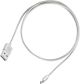SilverStone Technology CPU01C-500 Micro USB Cable for Smartphone/LG/Samsung/Reversible USB-A/Reversible Micro USB-B / 500mm / Silver