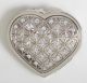 Heart Compact W/Crystals, Np 2 3/8