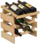 9 Bottle Dakota Wine Rack with Display Top, UN_Unfinished