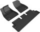 3D MAXpider Custom Fit Kagu Floor Mat (Black) for 2020-2023 Tesla Model 3-1ST Row 2ND Row