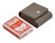 Leatherette Playing Cards Case Grey 3.75