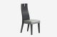 Los Angeles Dining Chair High Gloss Grey with PU