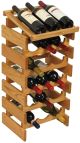 18 Bottle Dakota Wine Rack with Display Top, Mahogany