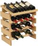 16 Bottle Dakota Wine Rack with Display Top, UN_Unfinished