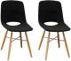 Morza Mid Century Modern Armless Dining Side Chair- Set Of 2