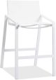 Rio Indoor/Outdoor Aluminum Textyline bar chair powdercoating finish PT10235 matte white color