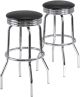 Summit 2-PC Swivel Stools with Faux Leather