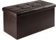 Faux Leather Ashford Ottoman with Storages