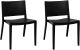 Elio Modern Plastic Dining Side Chair- Set Of 2