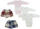 Infant Girls Long Sleeve Onezies and Boxer Shorts