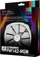 SilverStone Technology PWM 140mm RGB Fan with Dual Ball Bearing and 18 LEDs for Increase Brightness (SST-FW142-RGB)