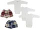 Infant Long Sleeve Onezies and Boxer Shorts