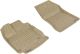 3D MAXpider Front Row Custom Fit Floor Mat for Select Toyota Venza Models - Classic Carpet (Tan)