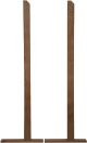 Wooden Mallet Optional Accessory Solid Floor Stand for Divulge Displays, Medium Oak