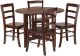Alamo 5-Pc Round Drop Leaf Table with 4 Ladder Back