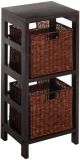 Granville 5pc Storage Tower Shelf with 4 Foldable Baskets, Espresso