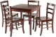 Pulman 5-PC Set Extension Table with Ladder Back Chairs