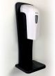 Automatic Touchless Gel Hand Sanitizer Dispenser on Oak Wall Mount Rack, Black