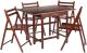 Taylor 5-Pc Set Drop Leaf Table with 4 Folding Chairs