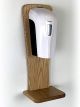 Automatic Touchless Gel Hand Sanitizer Dispenser on Oak Wall Mount Rack, Light Oak