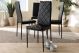 Baxton Studio Blaise Modern and Contemporary Black Faux Leather Upholstered Dining Chair (Set of 4)